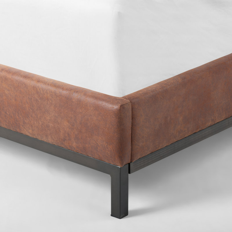 Newhall Upholstered Wingback Bed, Queen