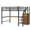 Lit mezzanine en métal avec bureau-2122844899