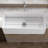 Single Bowl Rectangular Fireclay Farmhouse Kitchen Sink with Sink Grid & Basket Strainer-86412776-90989177