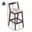 Ensemble de 2 tabourets de bar en bois d'hévéa pour plus de confort et de style-207993850