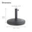 Resin Parasol Base 12kg