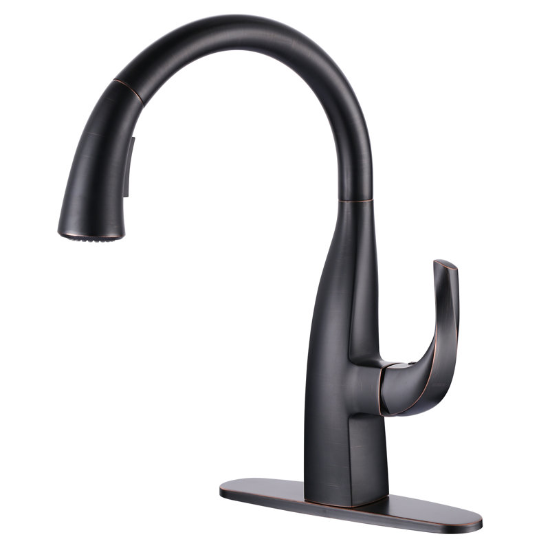 WOWOW Pull Down Kitchen Faucet, Oil rubbed bronze