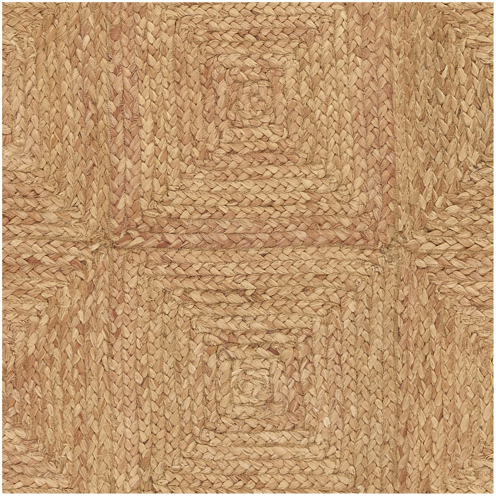 Mykonos Hand Woven Jute Geometric Natural Area Rug, Rectangle 2' x 3'