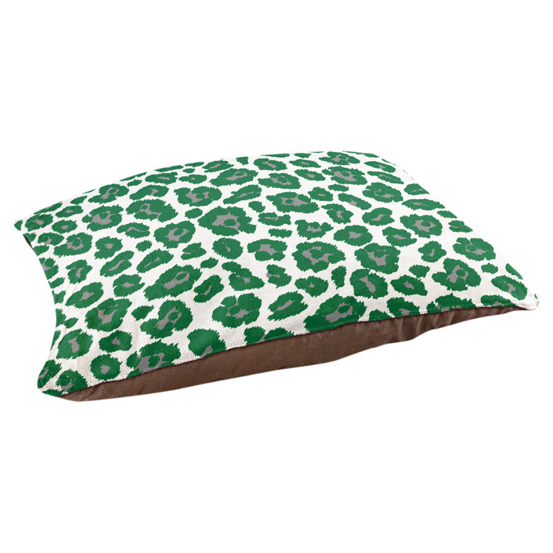 Coussin pour chien Baltimore Football, Petit (l 18 po x P 28 po x H 4 po), Blanc / argent / vert