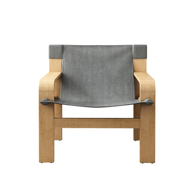 Fauteuil d'appoint en tissu de lin gris foncé Mid-Century, housse amovible, large cadre en bois massif, idéal pour se détendre après le travail et gris lavable