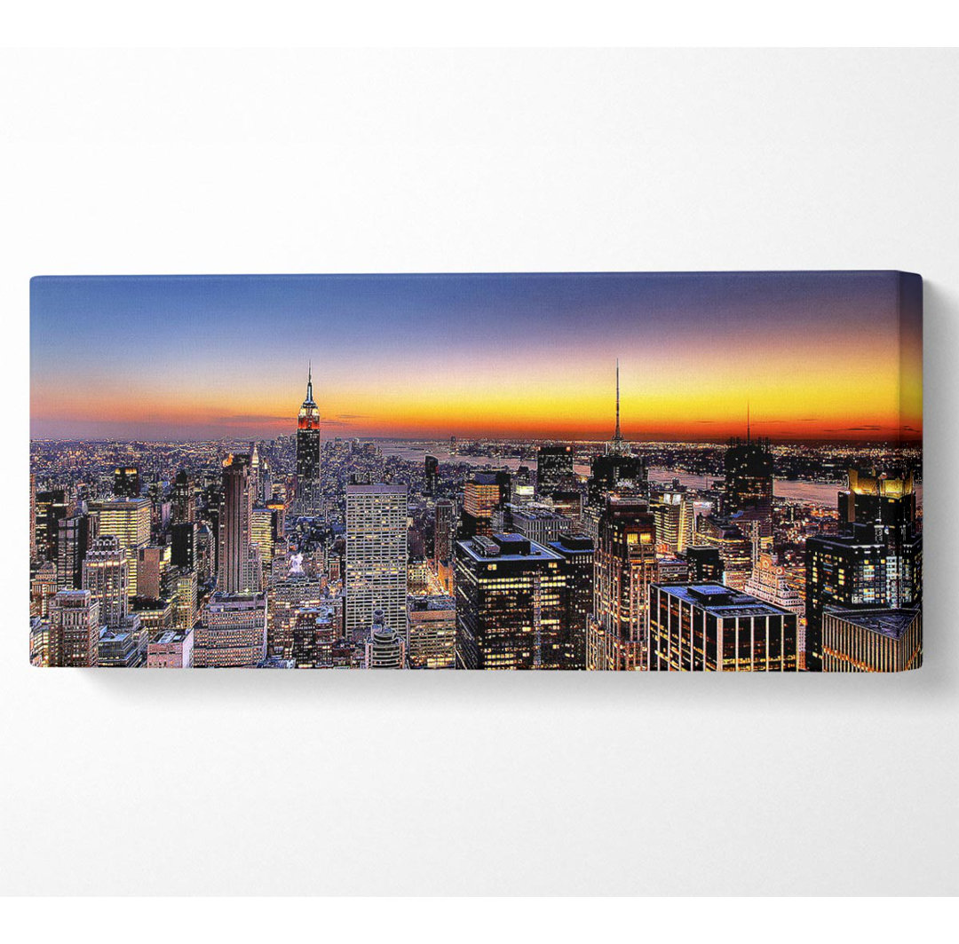 New York Sundown - Kunstdrucke auf Leinwand