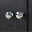 Meuble-lavabo 36 po avec lavabo en céramique, armoire noire, deux portes et tiroirs en bois massif