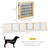 6-Panel Folding Dog,Wooden Pet Gate