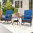 3 Pcs Patio Rocker Set Outdoor Wicker Rocking Chairs With Double-layer Coffee Table-1952425336
