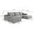 Boneless 107" L-Shaped Sofa with Ottoman-114308603