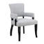 Fauteuil de salle à manger avec accoudoirs, chaise en forme de clou argenté captivant