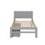 Base de lit plateforme avec 2 tiroirs de conception moderne-314768048