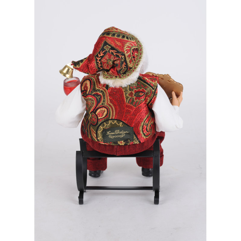Vintner Santa Figurine