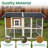 Tincher 33.2 Square Feet Chicken Coop with Chicken Run For Up To 6 Chickens