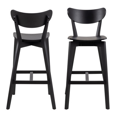 Babrak Counter Stool with Solid Wood Frame