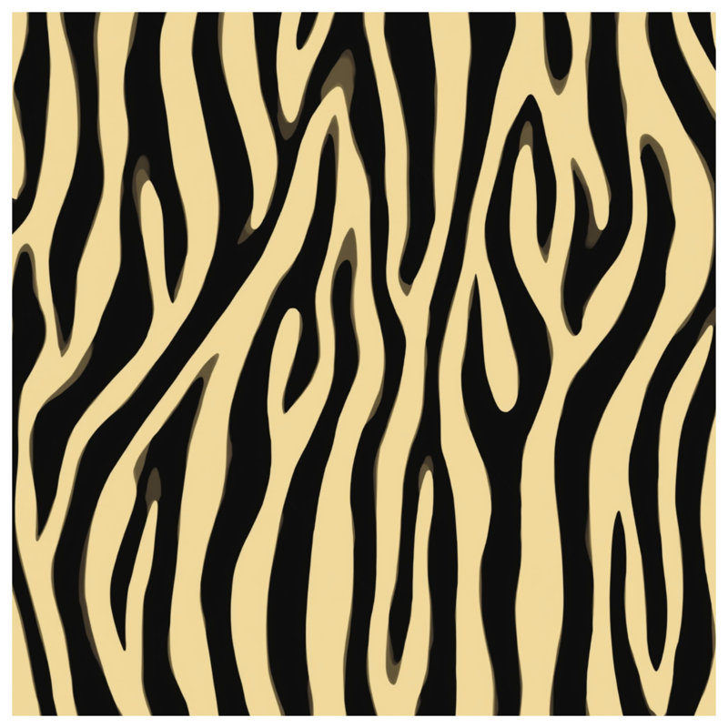 Tapis de bain à motif zébré, L 34 po x L 21 po