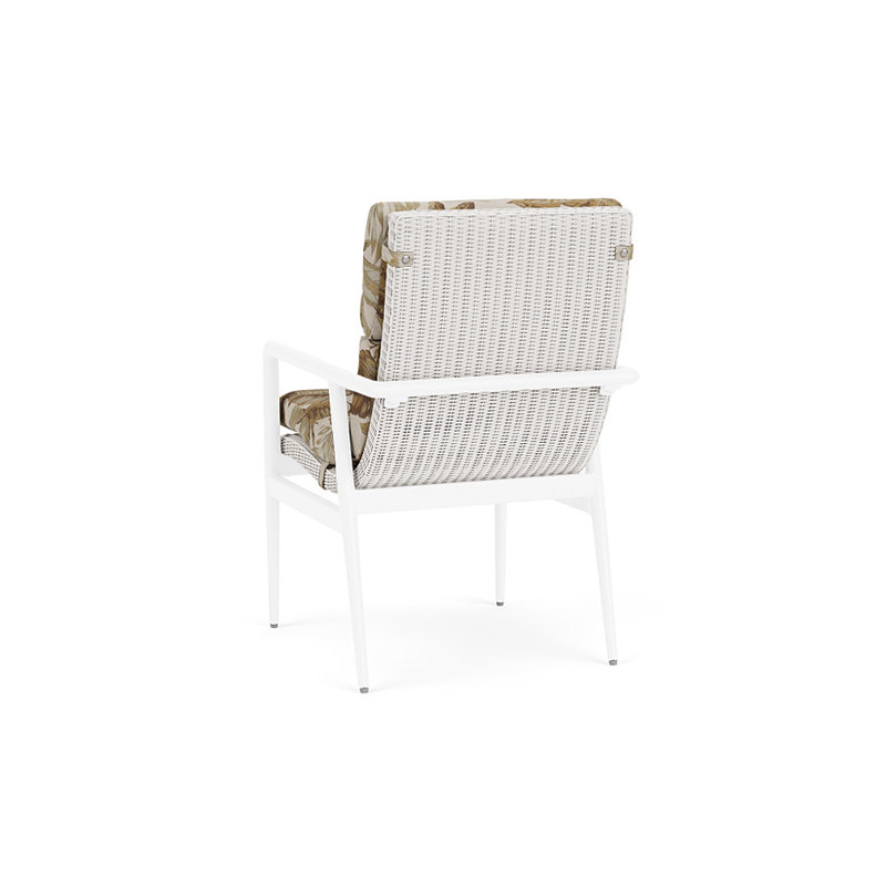 Cascade Outdoor Dining Armchair, Botanic Willow, White