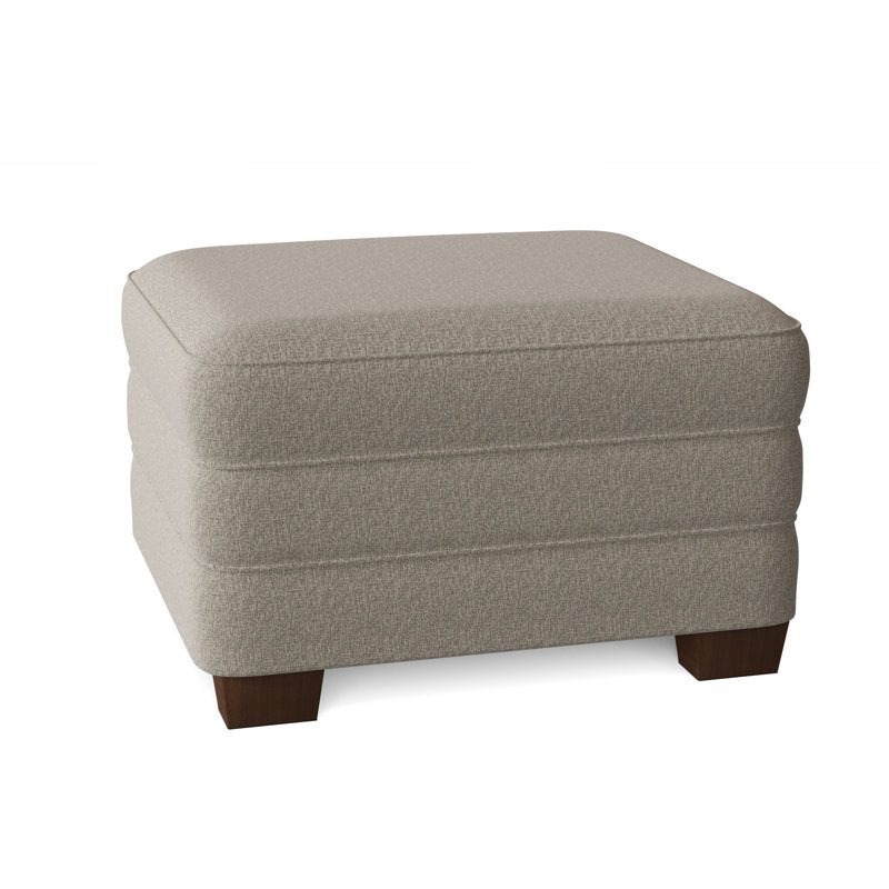 Upholstered Ottoman, Espresso, Giovanna Moondust