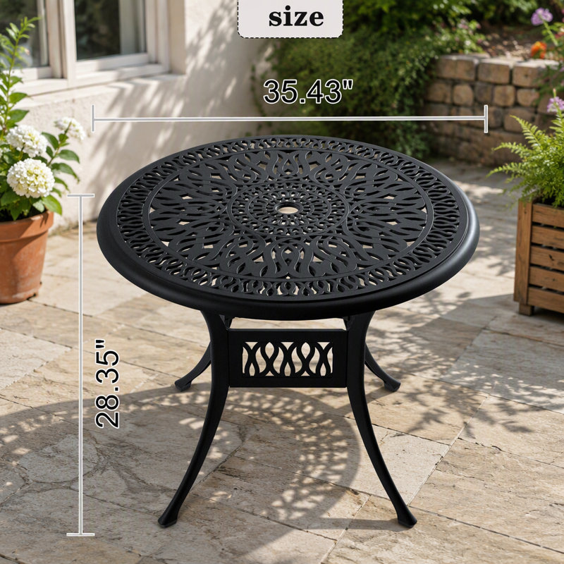Outdoor Dining Table , 35.43 " W 35.43 " D