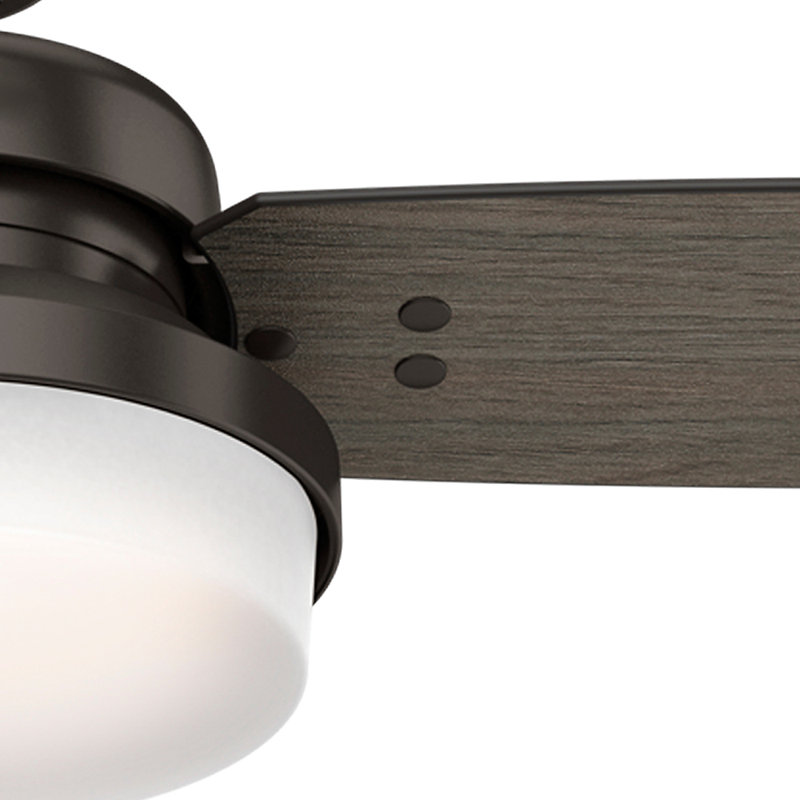 52" Bronze Ceiling Fan with LED Light and Remote