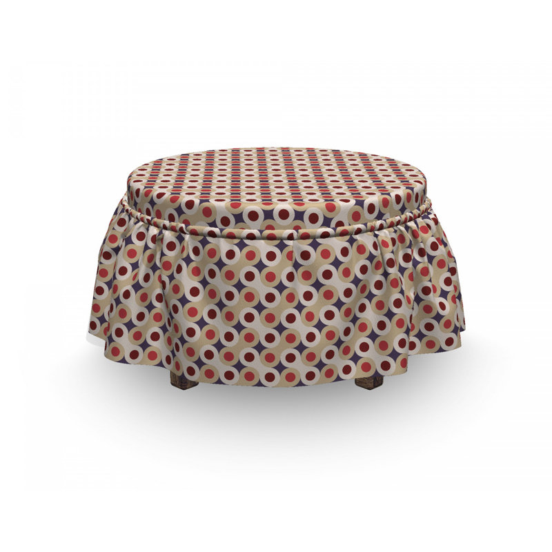 Housse pour repose-pieds abstract clé motif