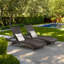 Outdoor Wicker Chaise Lounge Set-1330122345