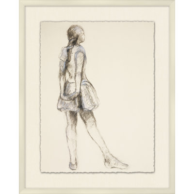 Ballerina 1' Framed Print on Glass