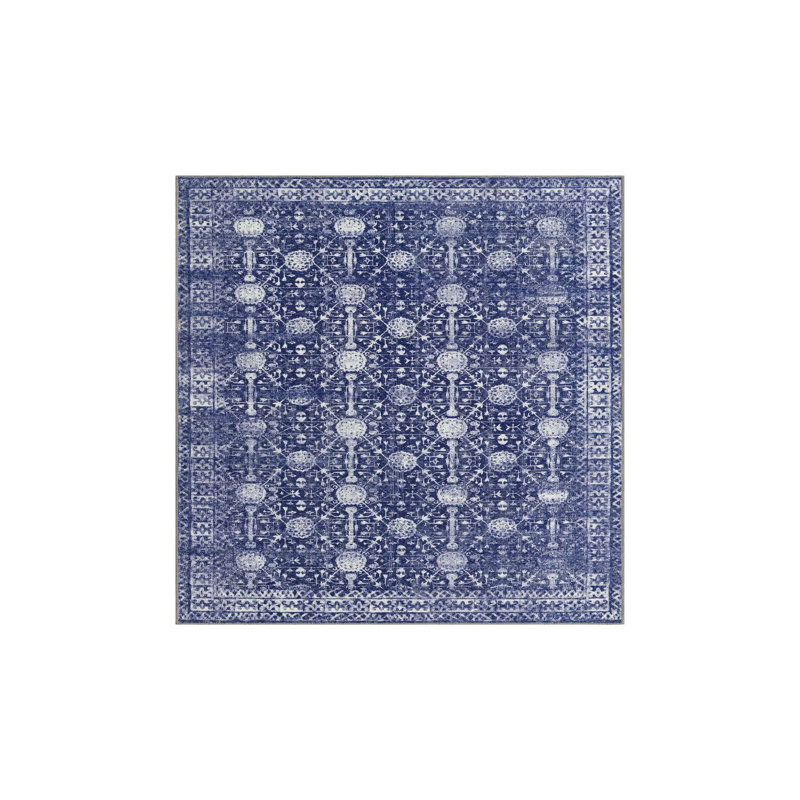 Dymph Chenille Geometric Indoor Rug, Rectangle 5' x 8'