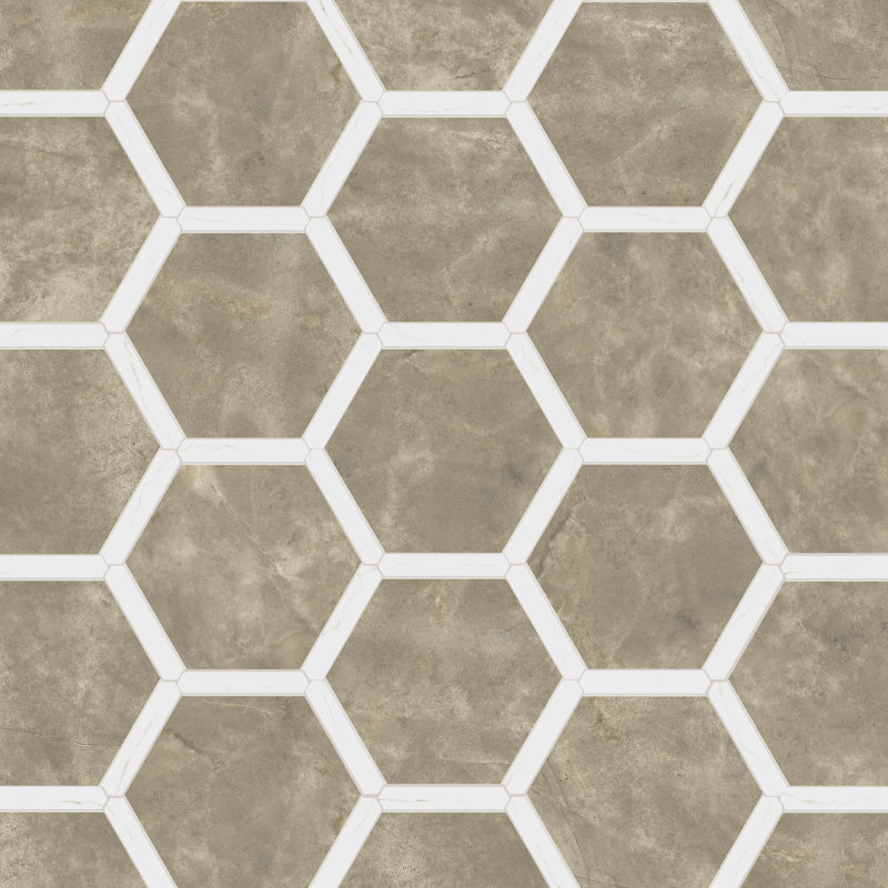 Marcotto 8.63 in. x 9.88 in. Glazed Porcelain Tile