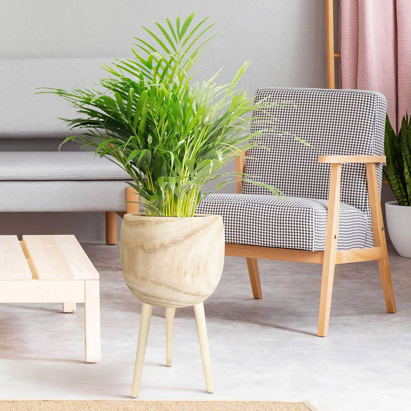 Wood Pot Planter, 59cm H x 30cm W x 30cm D