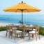 Parasol de patio en oléfine 9 pi 9 pi-681813135