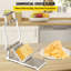 Coupe-fromage 13,39 po x 7,88 po x 7,88 po, alliage d'aluminium et acier inoxydable, 1 pièce, manuel, argent, avec planches à découper de 1 cm et 2 cm