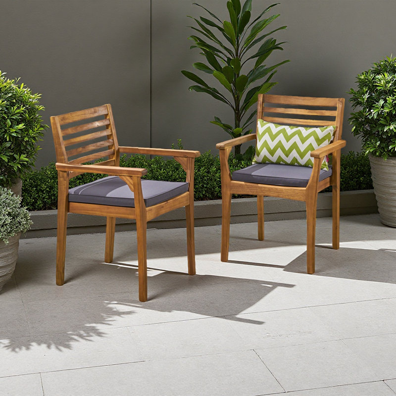 Chaise de salle à manger, ensemble de 2, Naturel