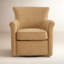 Fauteuil d'appoint pivotant en cuir Belmont-346162061