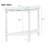2'' Retro Circular Curved Half-Moon Console Table with Cloud Design Top and Open Shelf Solid Wood Frame and Legs-207327586