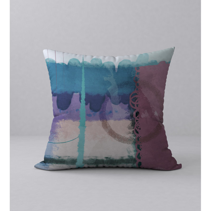 Abstract Reversible Throw Pillow, 20" x 20"