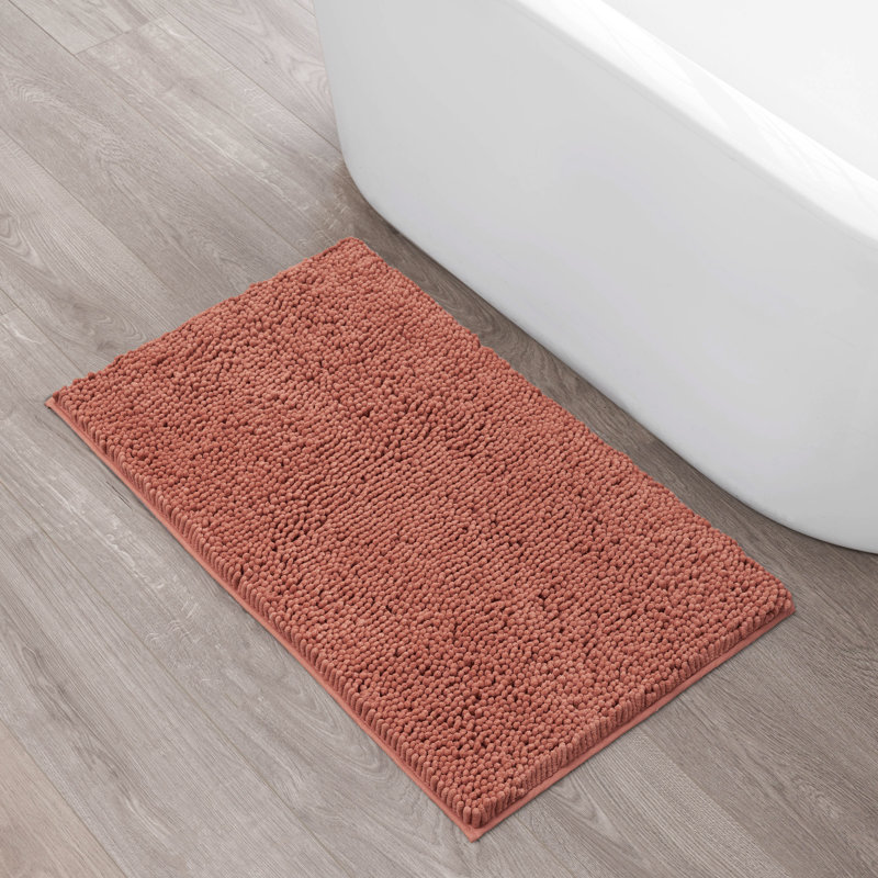 Non-Slip Bath Mat - Basics by Wayfair™, Lavender, Single - 27" L x 45" W