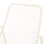 Chaises empilables en fer blanc mat - été agréable, 26 po X P 22,08 po, fer de cour de 7,62 lb