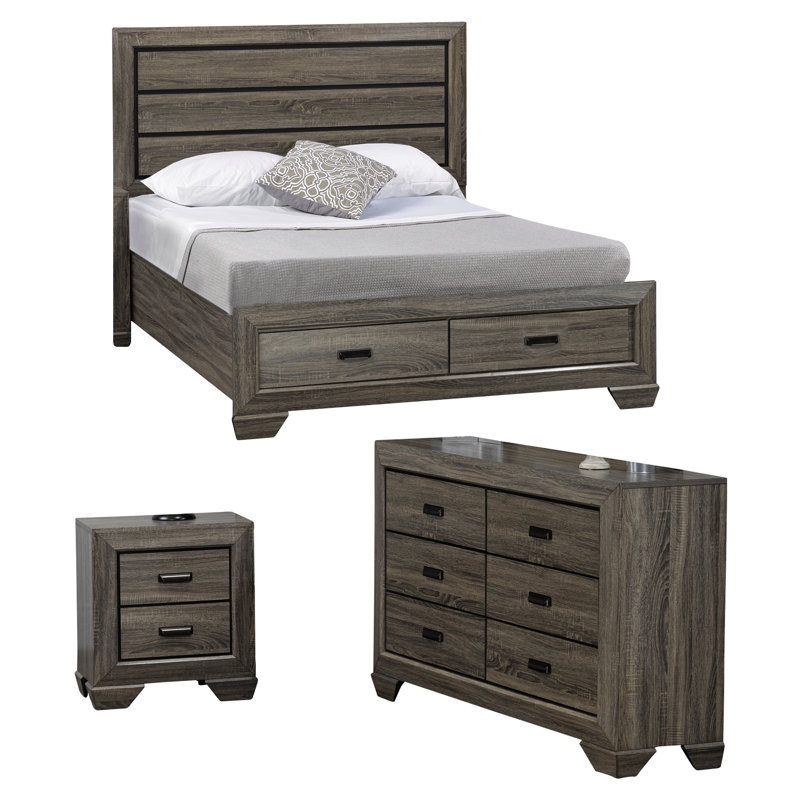 Ensemble de chambre configurable avec rangement plateforme Castine