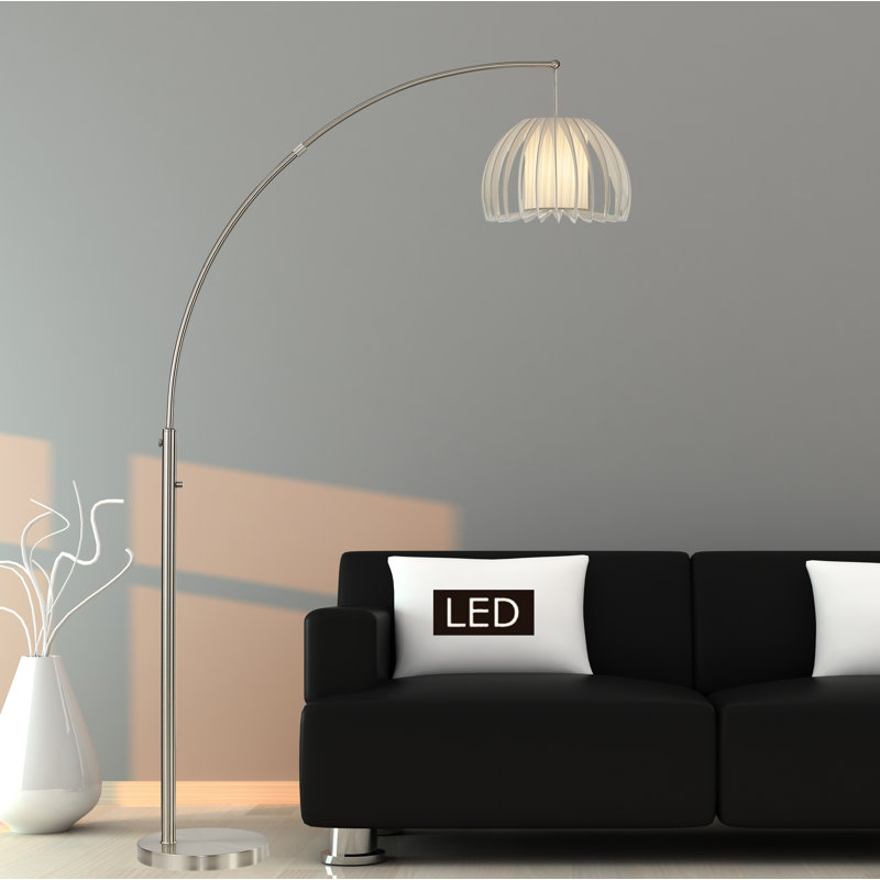 Artiva 83'' Chrome Arched Floor Lamp