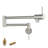 Pot Filler Faucet Kitchen Faucet Folding Stretchable Brass Faucet with Two Handles Wall Mount-90570674