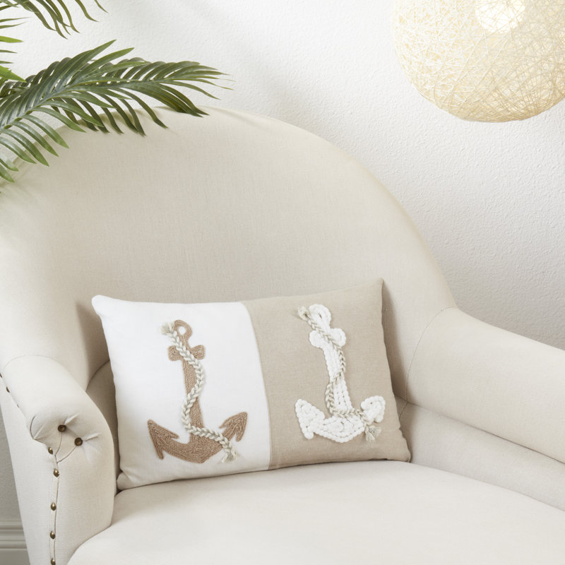 Naviguer Collection Cotton Throw Pillow, Down
