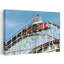Rollercoaster The Cyclone Rollercoaster Astroland Coney Island Brooklyn New York City New York State USA by Alex Kedler - Wrapped Canvas Print-235338526
