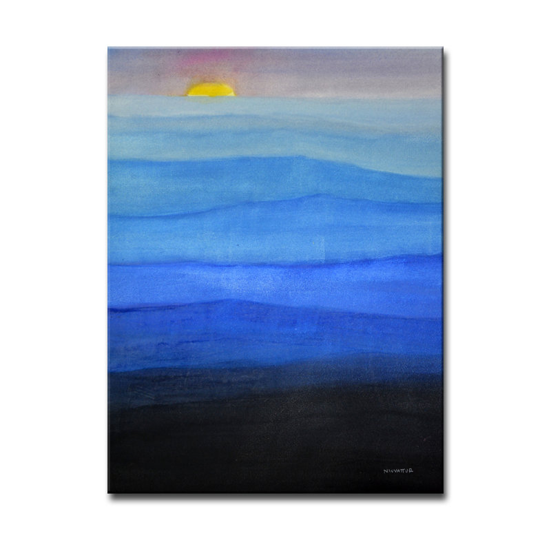 Misty bleu, reproduction sur toile tendue, H 30 po x l 20 po x P 1,5 po