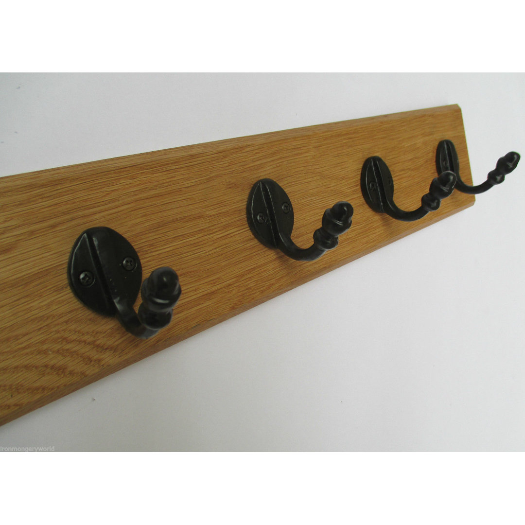 Solid Wood 7 - Hook Wall Mounted Coat Rack