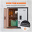 Armoire murale pliable, armoire de garage en métal, petite armoire murale 26 po, capacité de chargement de 240 lb, tablette réglable