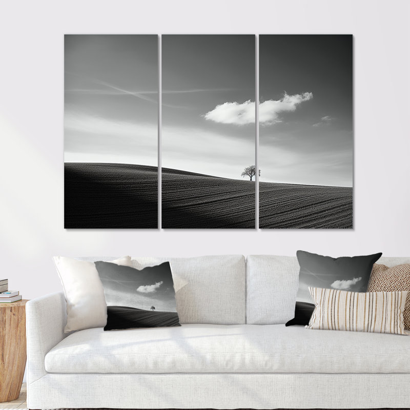 Photographie de paysage moderne scandinave moderne - ensemble de salon d'art mural moderne scandinave