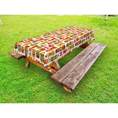 Rectangle No Pattern Polyester Tablecloth