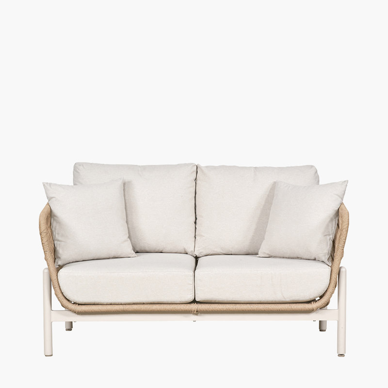 Aris 145cm Wide Straight Patio Sofa with Cushions