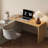 L-shaped Desk with a Telescopic Design and 6 Storage Drawers for Home Office
